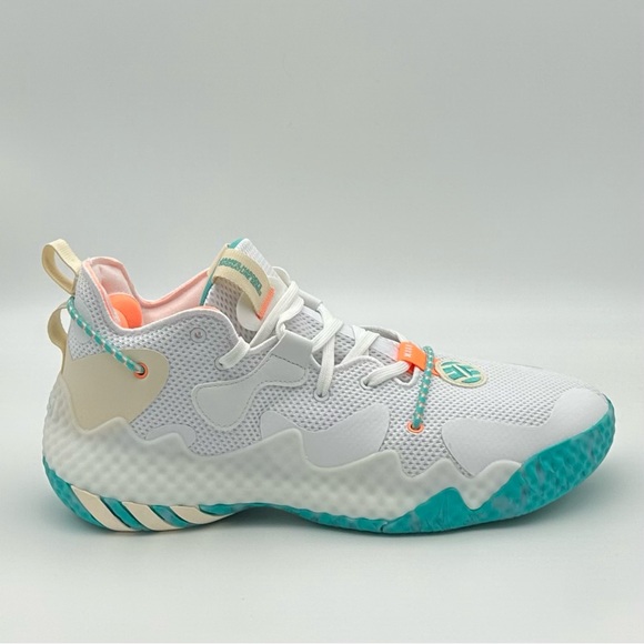 adidas Harden Vol 6 White Blue Orange Men's Basketball Shoes Size 11.5 GW9031 - Picture 2 of 6